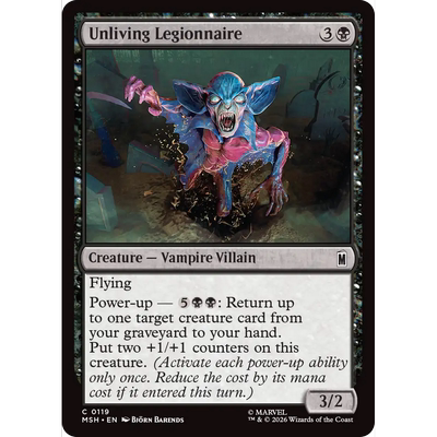 MSH 119 亡灵军团兵 Unliving Legionnaire 万智牌 闪 C