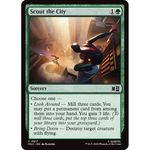MSC 817 巡视城市 Scout the City 万智牌 速战 闪 C