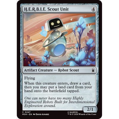 MSH 247 赫比侦察单元 H.E.R.B.I.E. Scout Unit 万智牌 闪 C