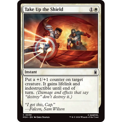 MSH 39 举盾护卫 Take Up the Shield 万智牌 闪 C