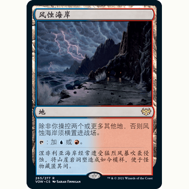 VOW 265 风蚀海岸 Stormcarved Coast 万智牌 闪 R