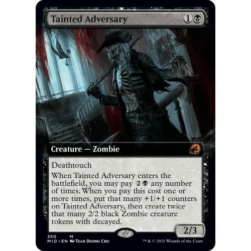 MID 350 败坏仇敌 Tainted Adversary 万智牌 扩画 闪 M