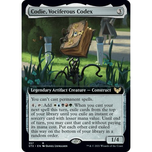 STX 357 絮聒抄本阿典 Codie, Vociferous Codex 万智牌闪 R 扩画