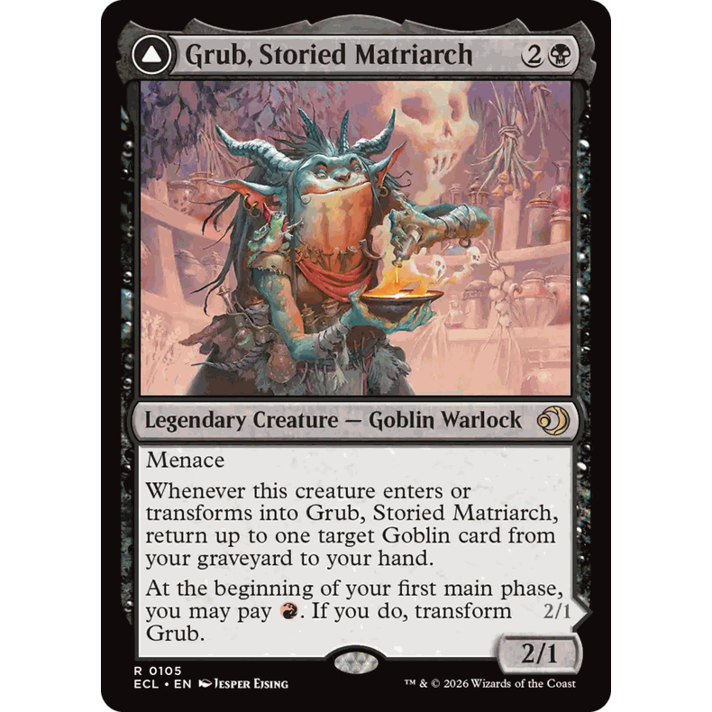 ECL 105 盛誉族母寻宝 Grub, Storied Matriarch  万智牌 闪 R