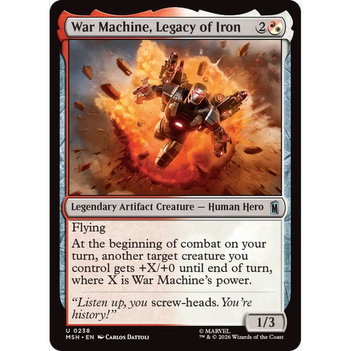 MSH 238 钢铁侠继承者战争机器 War Machine 万智牌 闪 U