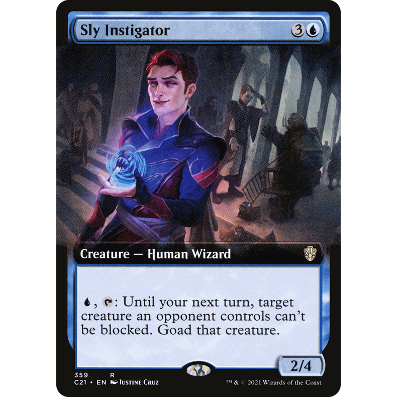 C21 359 狡黠煽动师 Sly Instigator 万智牌 闪 R 扩画