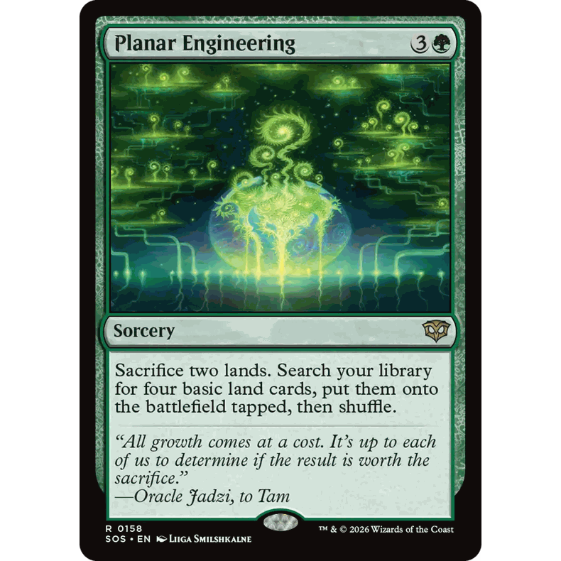 SOS 158 时空工程 Planar Engineering 万智牌 闪 R