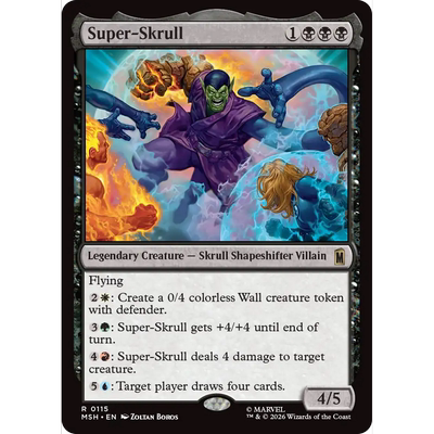 MSH 115 超级斯克鲁人 Super-Skrull 万智牌 闪 R