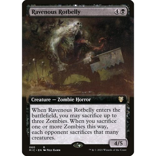 MIC 60 贪食腐腹怪 Ravenous Rotbelly 万智牌 闪 R 扩画
