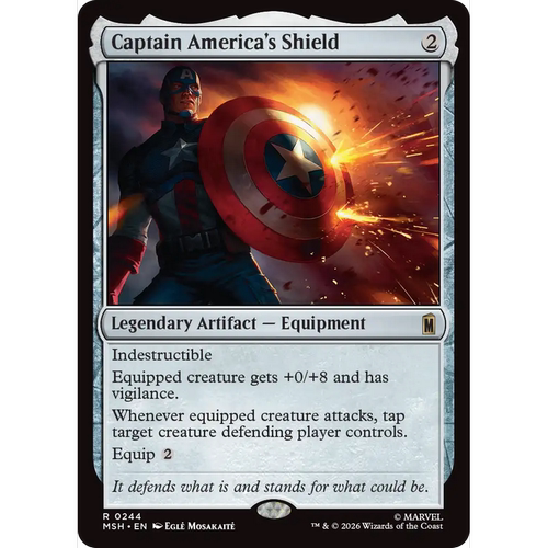 MSH 244 美国队长之盾 Captain America's Shield 万智牌 闪 R
