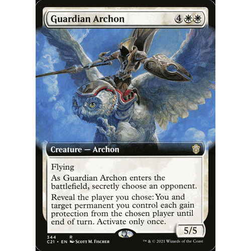 C21 344 守护者统领 Guardian Archon 万智牌 闪 R 扩画