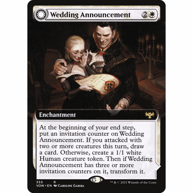 VOW 355 成婚佳讯 Wedding Announcement 万智牌 闪 R 扩画
