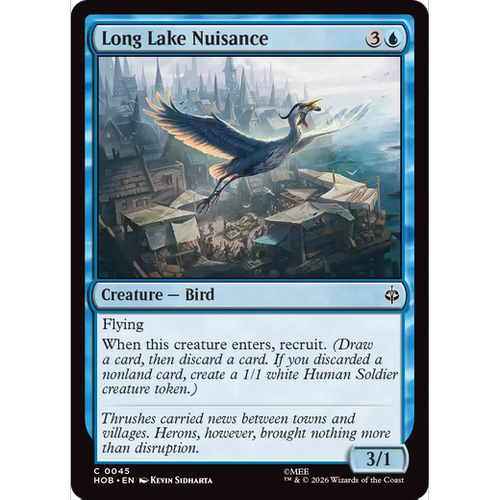 HOB 45 长湖祸鸟 Long Lake Nuisance 万智牌 闪 C
