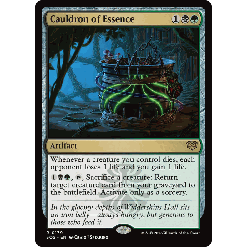 SOS 179 精华鼎镬 Cauldron of Essence 万智牌 闪 R
