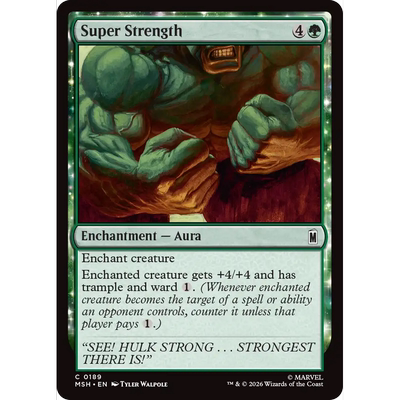 MSH 189 超级力量 Super Strength 万智牌 闪 C