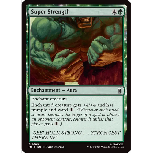 MSH 189 超级力量 Super Strength 万智牌 闪 C