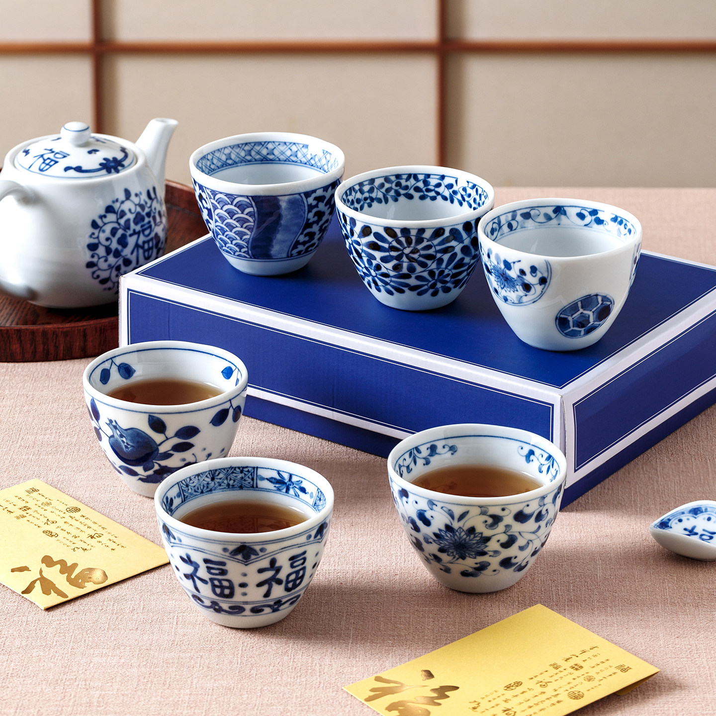 蓝凛堂日本进口陶瓷茶杯