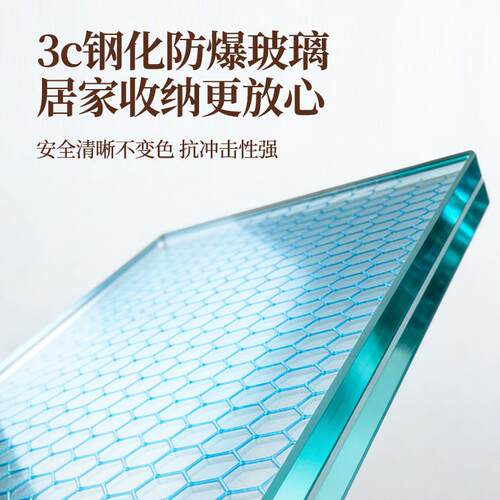 手办展示柜加高家用透明玻璃柜盲盒收纳柜适用乐高模型陈列柜痛柜
