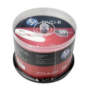 HP/惠普 DVD+-R空白刻录光盘 16X 4.7G DVD-R/+R 50片装原装正品