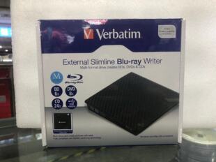 威宝VERBATIM 66718外置光驱USB接口便携BD-R移动蓝光刻录机 支持