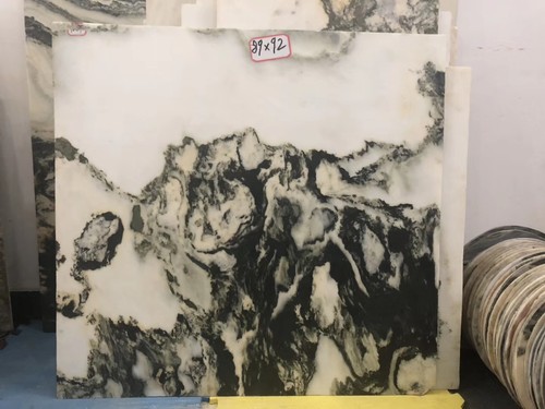 云南大理石 山水画天然 老矿石画 精品云石片微信18567285516