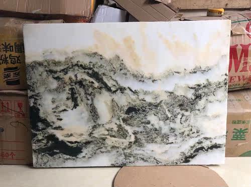 云南大理石 山水画天然 老矿石画 精品云石片微信18567285516