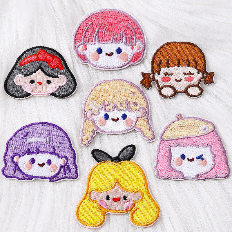 卡通衣服补丁贴自粘免缝儿童羽绒服装饰修补洞贴小号图案刺绣布贴