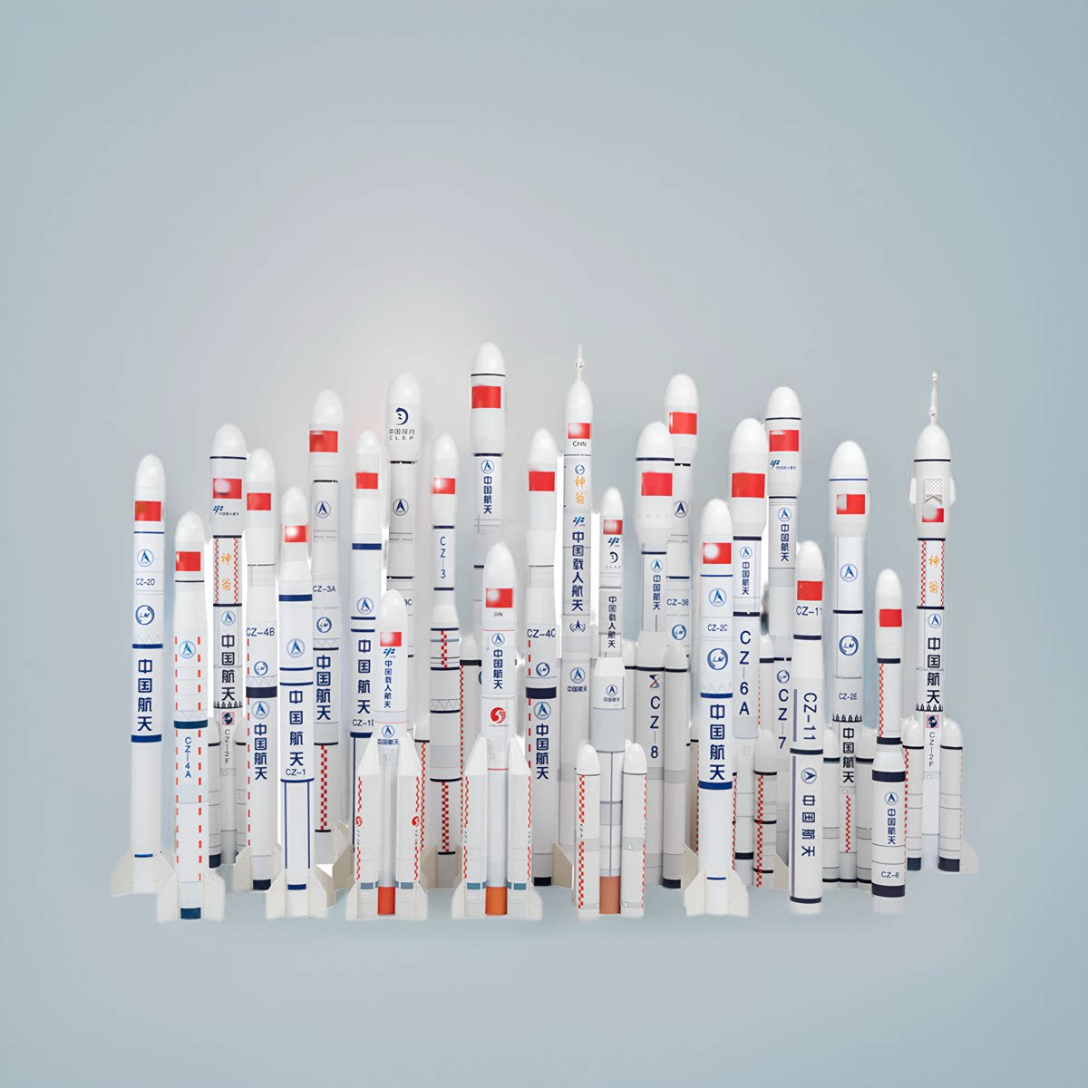 拼装仿真航天火箭模型科技校园科普军事展览摆件长征234578号