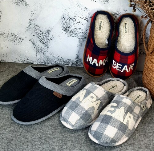 元单尾货家居男女加绒保暖舒适防滑棉拖鞋情侣亲子鞋U2