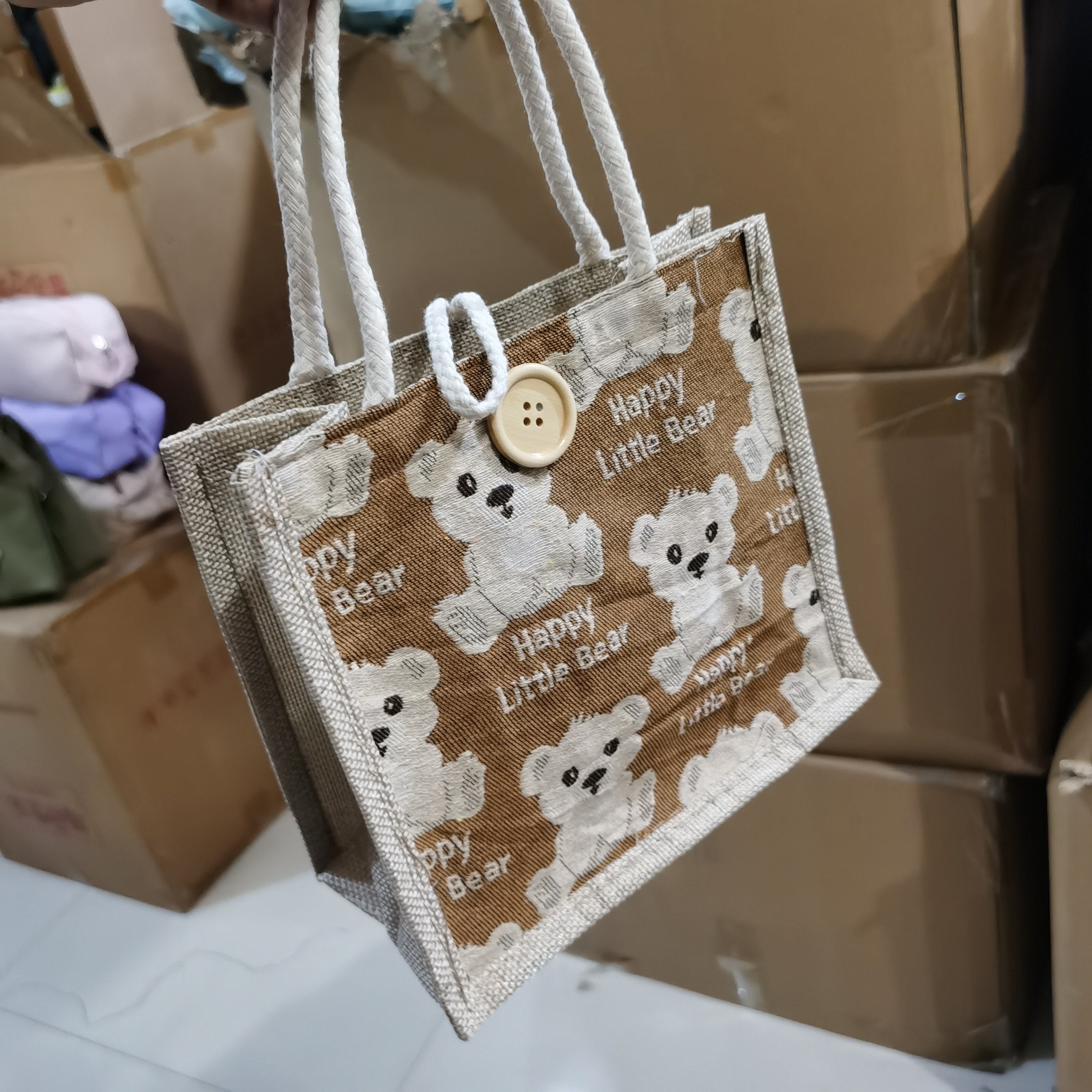 上班手提袋可爱环保袋小手提饭包遛娃包
