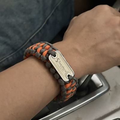 户外伞绳多功能编织手镯