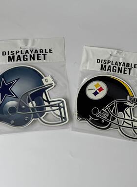 原衣纯品质量好nfl橄榄球队带磁性贴冰箱贴纸装饰贴画磁铁自粘N12