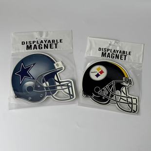 原衣纯品质量好nfl橄榄球队带磁性贴冰箱贴纸装 饰贴画磁铁自粘N12