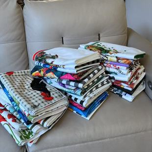 2条装 茶巾厨房多用毛巾吸水餐桌垫巾多功能运动巾毛巾D42