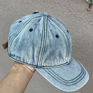 水洗牛仔蓝男女街头逛街百搭休闲棒球帽鸭舌帽双层加厚遮阳帽K52