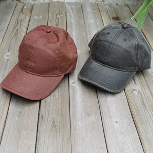 外贸单复古做旧油蜡风棒球帽鸭舌帽男女休闲百搭遮阳帽K53