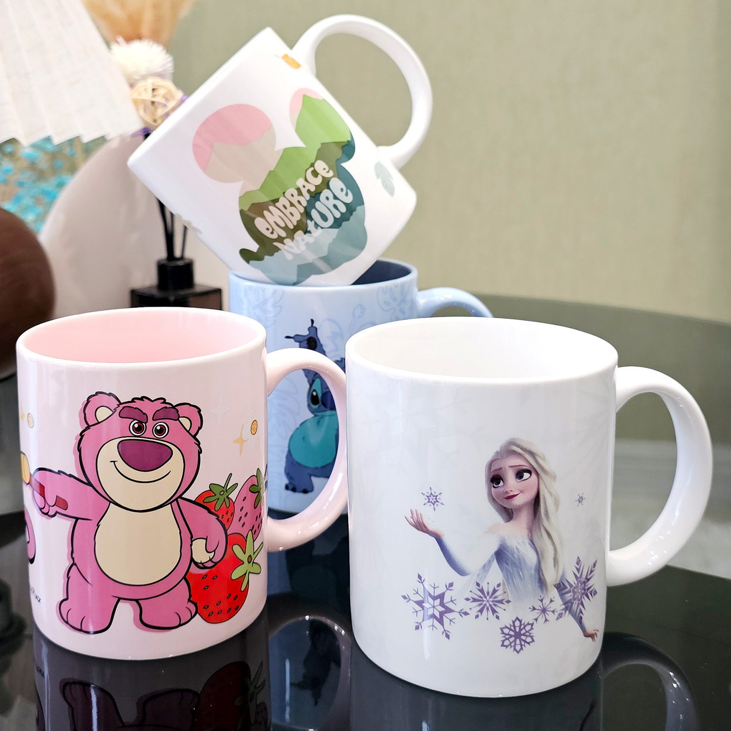 迪士尼草莓熊马克杯陶瓷喝水可爱卡通牛奶杯女生男家用饮水杯,餐饮具,马克杯,淘宝优惠券,粉丝福利购,淘宝优惠卷