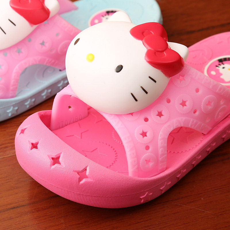Chaussons enfants en autre HELLO KITTY pour été - semelle autre - Ref 987127 Image 3