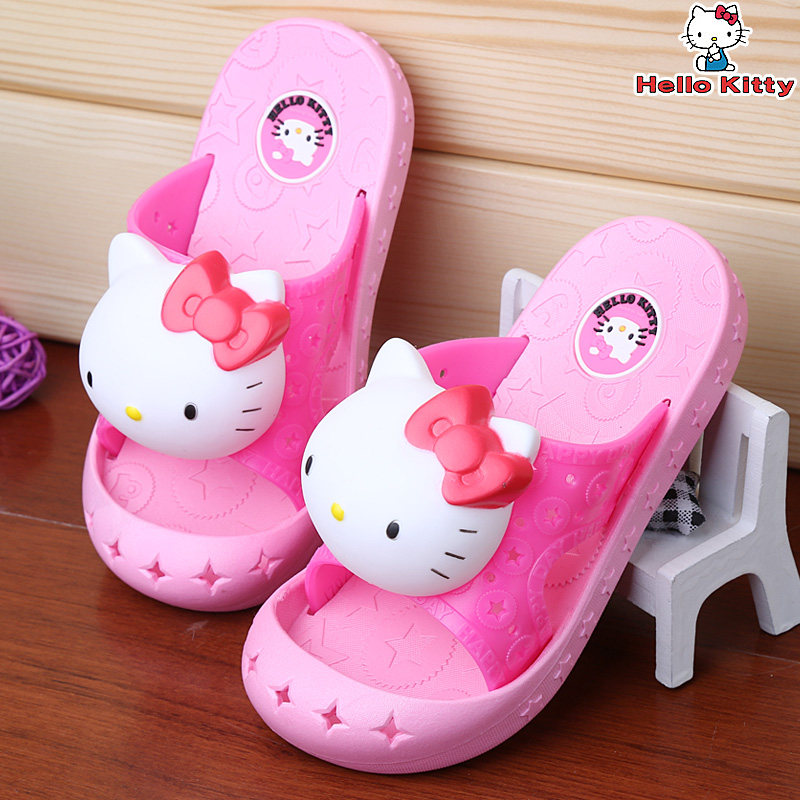 Chaussons enfants en autre HELLO KITTY pour été - semelle autre - Ref 987127 Image 1