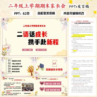 初三九年级上学期期末家长会PPT课件冲刺初三共赢中考(含发言稿)