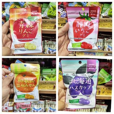 香港代购 进口Kaneka乳酸菌果汁夹心软糖袋装40g休闲糖果零食