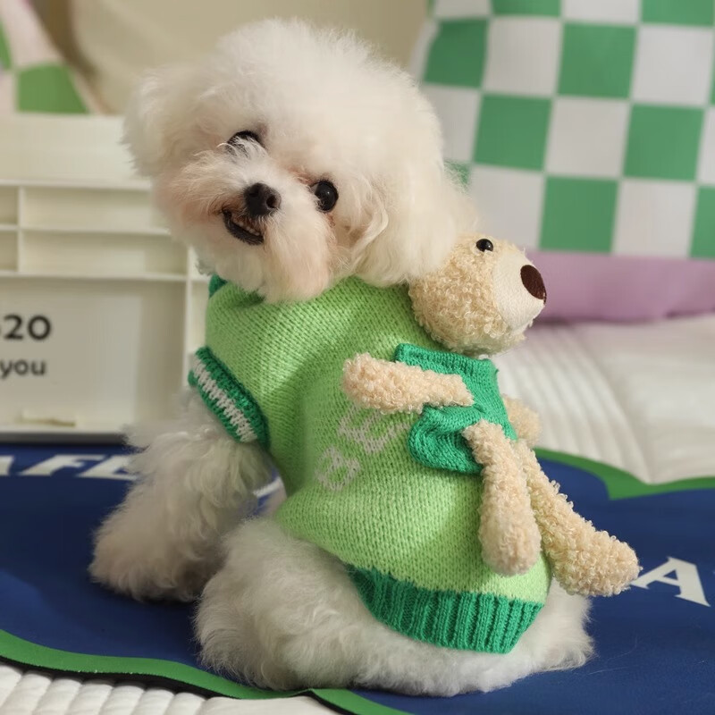 狗狗衣服春秋冬装冬季比熊小鹿犬秋冬款博美泰迪小型犬的宠物毛衣