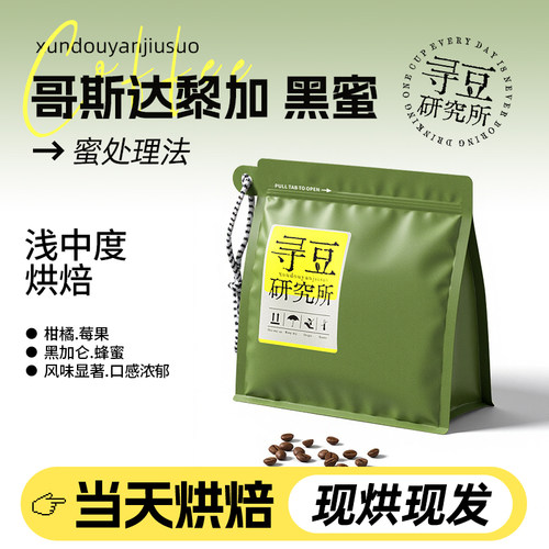 寻豆研究所 哥斯达黎加黑蜜处理咖啡豆阿拉比卡精品手冲现烘咖啡