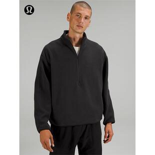 Oversized-Fit 男士拉绒超宽松款半拉炼卫衣丨lululemon丨LM3DTCS