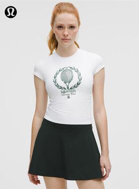 Organic Cotton 女士运动棉混纺短款T恤 *TC丨lululemon丨LW3IQ2S