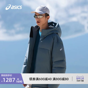 ASICS亚瑟士新款男式运动羽绒夹克防泼水保暖羽绒服棉服