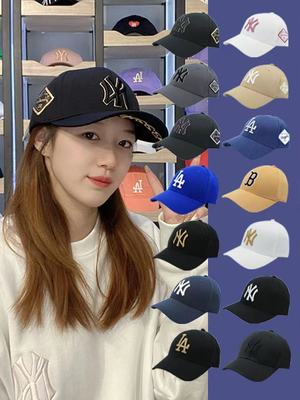 韩国专柜正品MLB帽子LA硬顶侧标洋基队NY棒球帽男女同款3ACP8501N