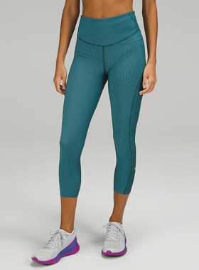 Base Pace 女士高腰中长紧身裤 23  *双罗纹丨lululemon丨LW6CI2S