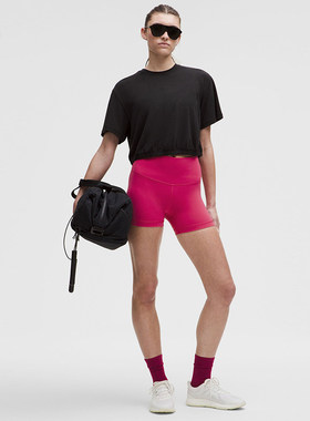 Wunder Train 女士运动高腰紧身短裤 4  丨lululemon丨LW7CDXS