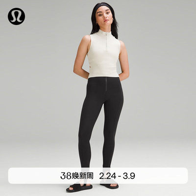 Pull-On女士前拉链高腰